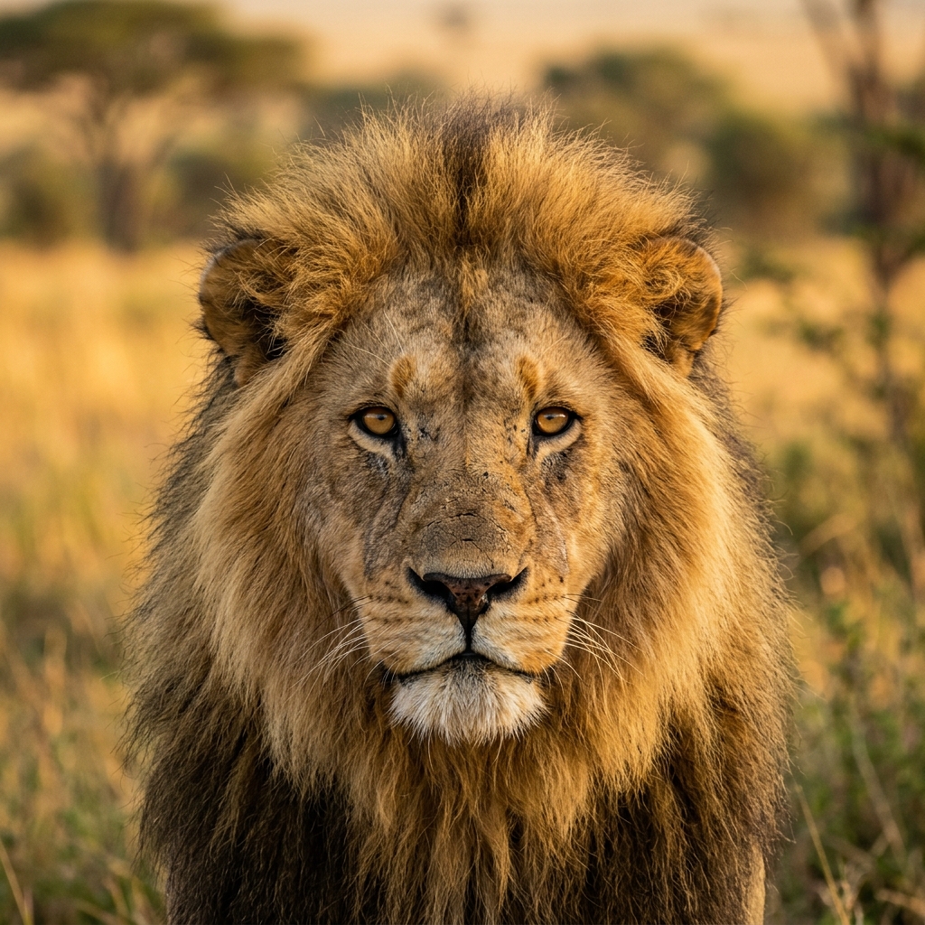 Lions resting in Serengeti